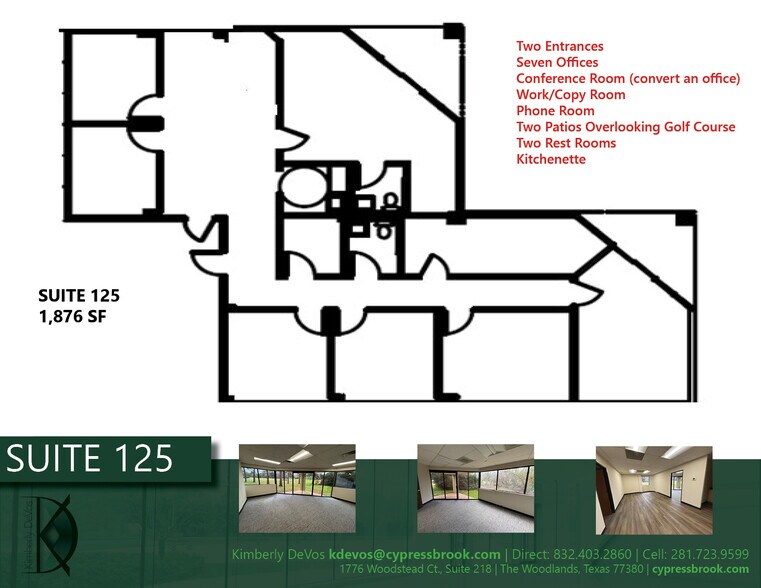 More Photos Of 1776 Woodstead Ct, The Woodlands Office For Sale