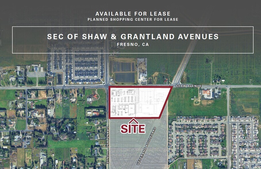 Primary Photo Of Shaw Ave @ Grantland, Fresno Land For Lease