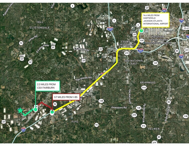 More Photos Of 7635 Bishop Rd, Fairburn Land For Lease