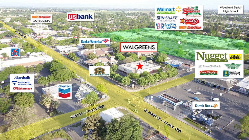Primary Photo Of 10 W Main St, Woodland Drugstore For Sale