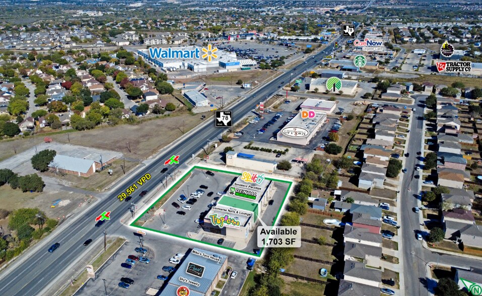 More Photos Of 8190-8214 FM 78, Converse Storefront For Lease