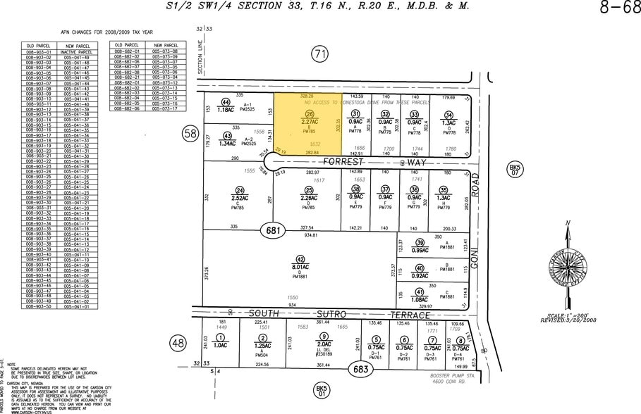 More Photos Of 1632 Forrest Way, Carson City Land For Sale