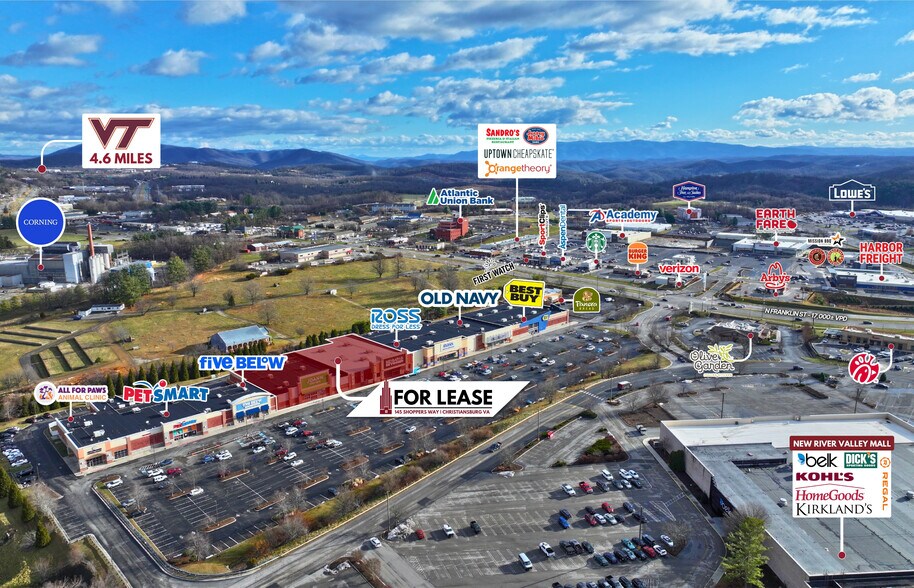 More Photos Of 145 Shoppers Way, Christiansburg General Retail For Lease