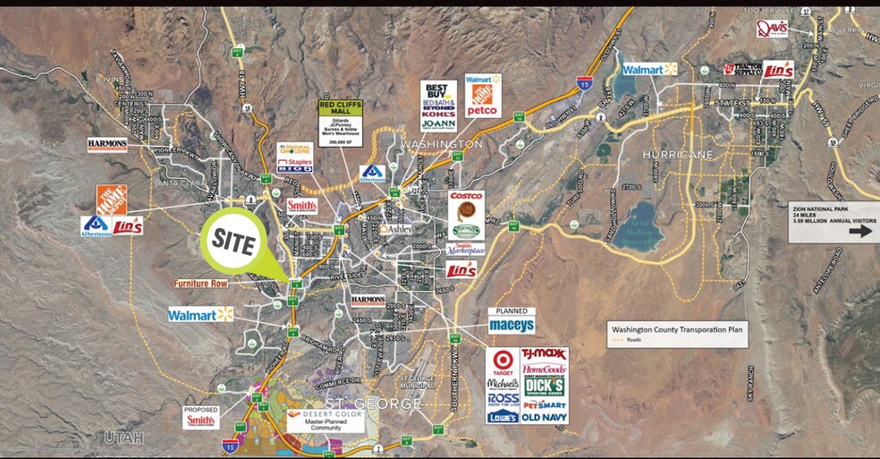 More Photos Of 1500 S Auto Mall Dr, St George Land For Lease