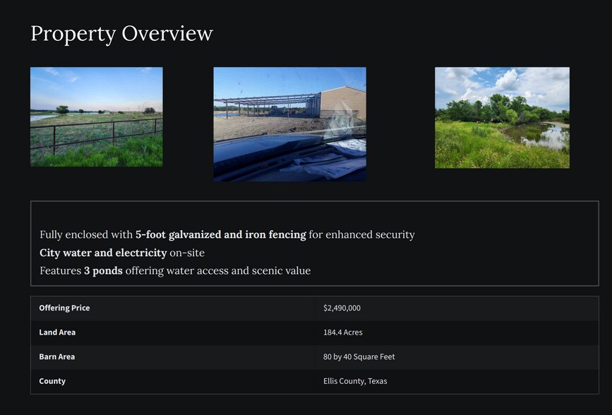 More Photos Of 8039 W Highway 34, Italy Land For Sale
