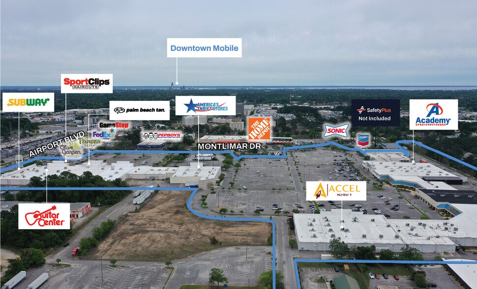 More Photos Of 3725 Airport Blvd, Mobile General Retail For Sale