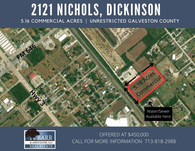 Primary Photo Of 2121 Nichols Ave, Dickinson Land For Sale