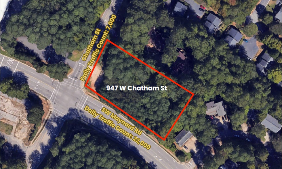Primary Photo Of 947 W Chatham St, Cary Land For Sale