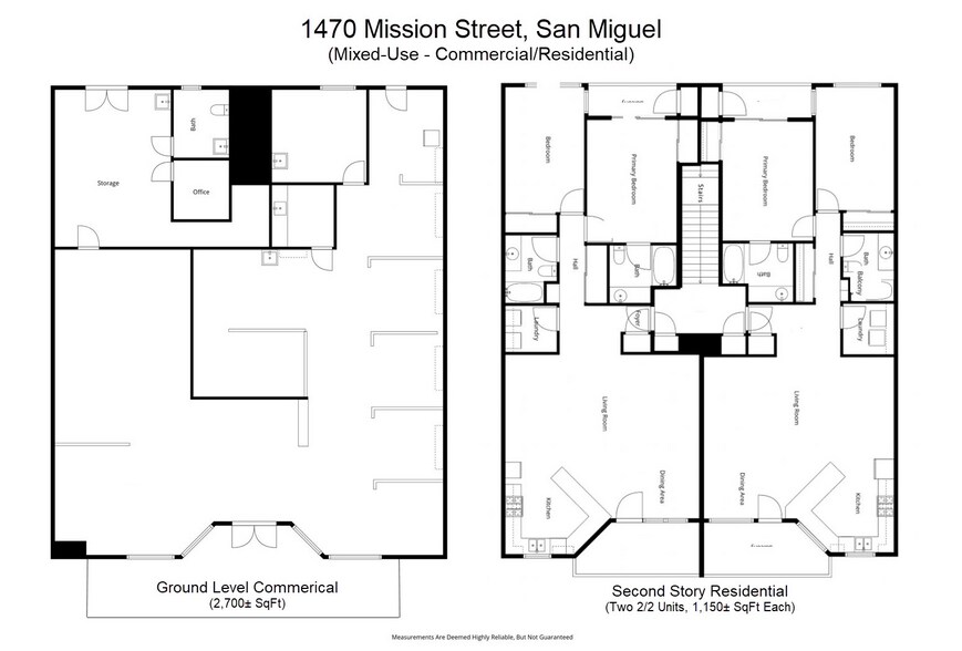 More Photos Of 1470 Mission St, San Miguel Storefront Retail Residential For Sale