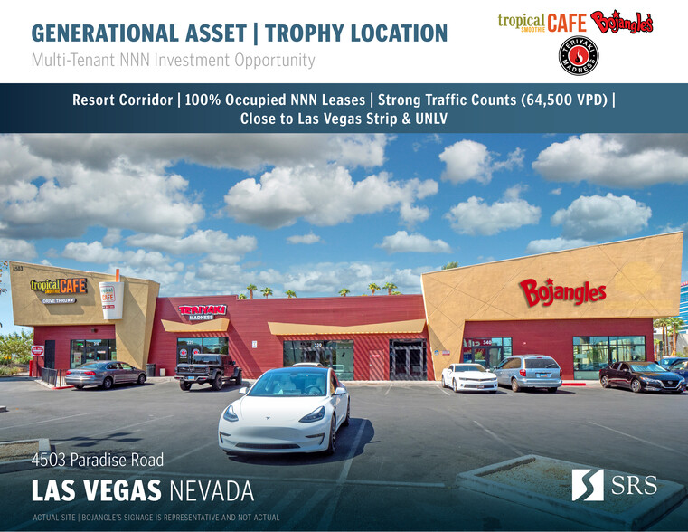 Primary Photo Of 4503 Paradise Rd, Las Vegas Storefront For Sale