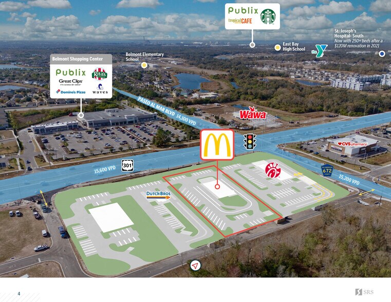 More Photos Of SEC of Balm Road and U.S. Highway 301, Riverview Fast Food For Sale