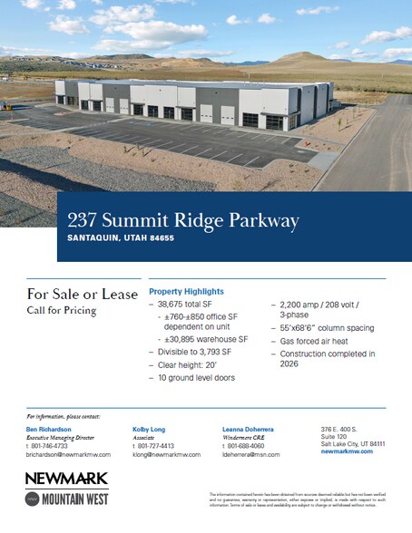 More Photos Of 237 Summit Ridge Pkwy, Santaquin Warehouse For Sale