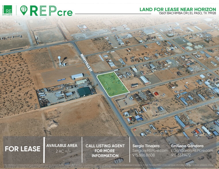 Primary Photo Of 13601 Bachimba Dr, El Paso Land For Lease