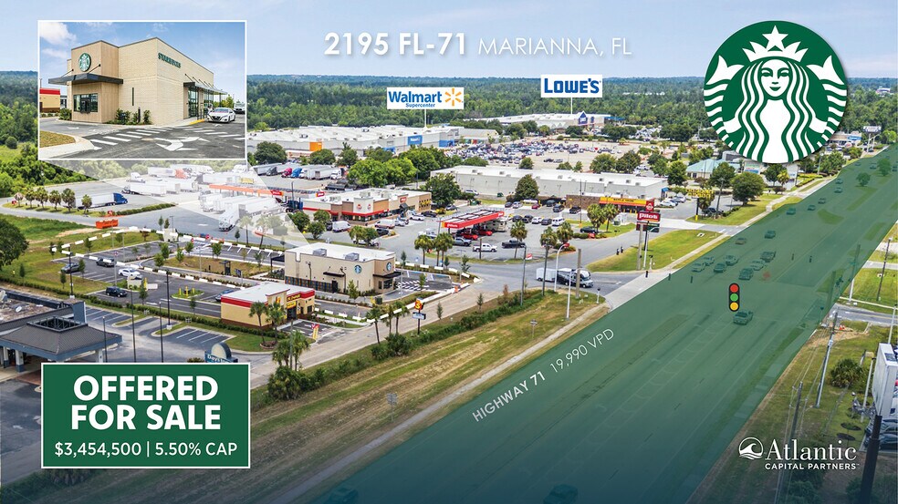 Primary Photo Of 2195 FL-71, Marianna Fast Food For Sale