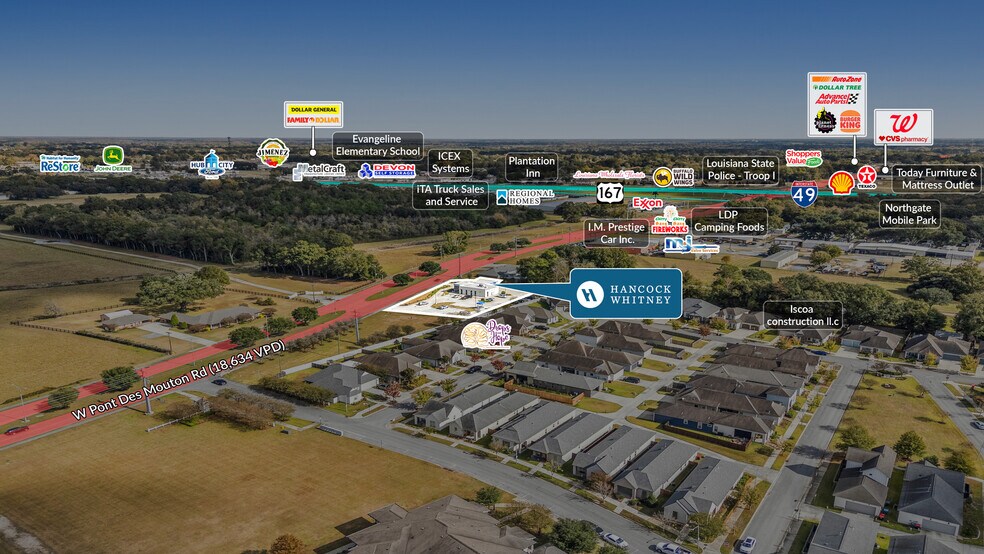 More Photos Of 329 W Pont Des Mouton Rd, Lafayette Bank For Sale