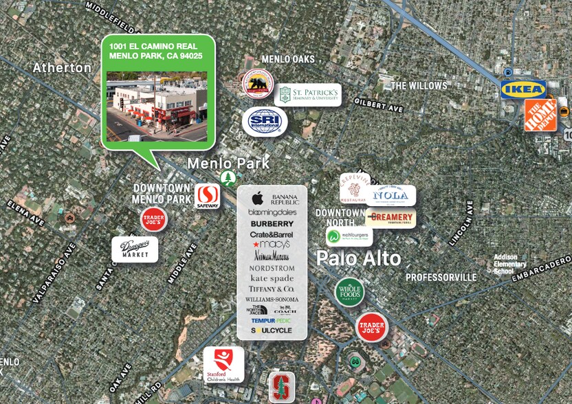 More Photos Of 1001 El Camino Real, Menlo Park Storefront Retail Residential For Sale