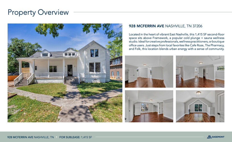 More Photos Of 928 Mcferrin Ave, Nashville Office Residential For Lease