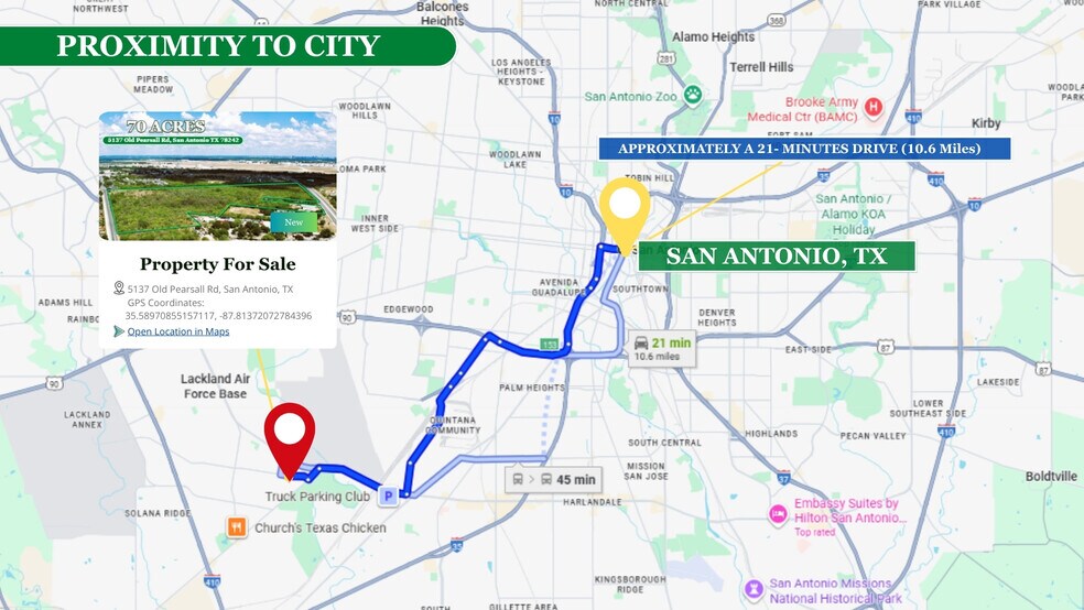 More Photos Of 4944 Old Pearsall Road, San Antonio Land For Sale