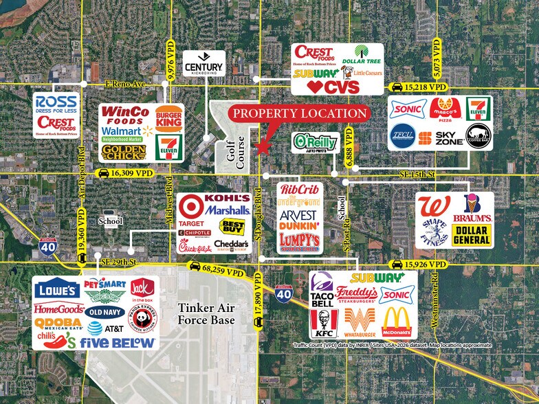 More Photos Of 1000-1072 S Douglas Blvd, Oklahoma City Unknown For Lease