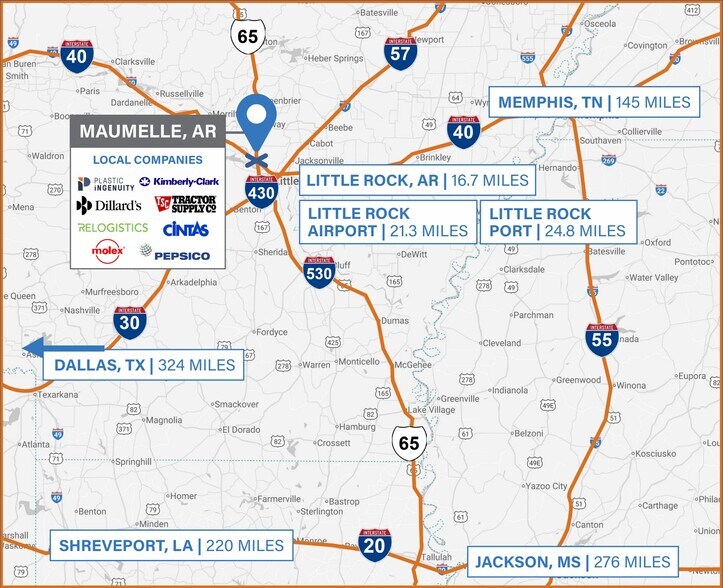 More Photos Of 400 Murphy Dr, Maumelle Distribution For Lease