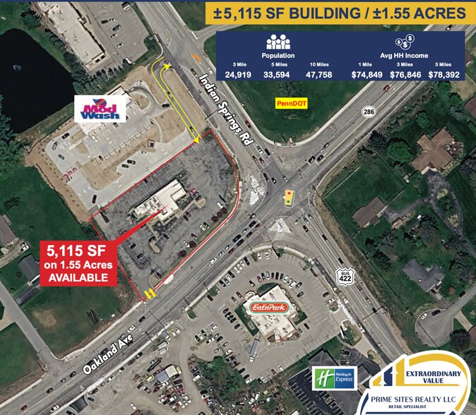 More Photos Of 1414 Indian Springs Rd, Indiana Restaurant For Lease