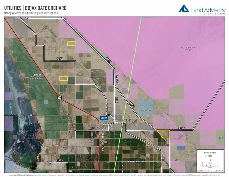 More Photos Of NEC Old English Rd & Hobbs rd, Niland Land For Sale