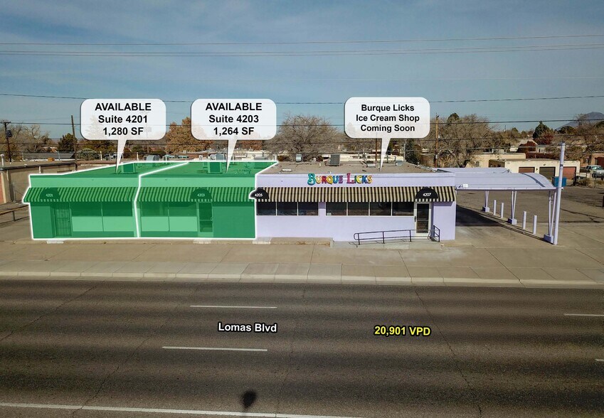Primary Photo Of 4201-4207 Lomas Blvd NE, Albuquerque Freestanding For Lease