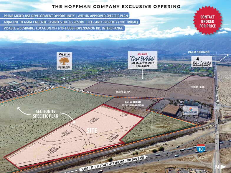 Primary Photo Of Ca I-10 @ Bob Hope/Ramon, Rancho Mirage Land For Sale