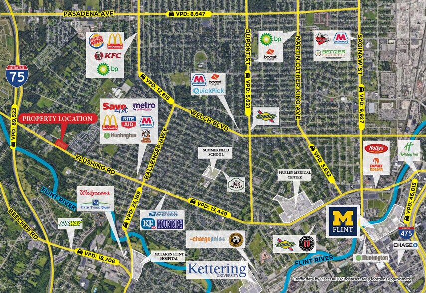 More Photos Of 3426-3434 Flushing St, Flint Storefront For Sale