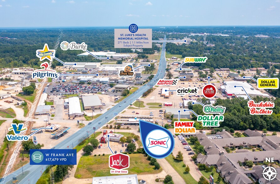 More Photos Of 1901 W Frank Ave, Lufkin Fast Food For Sale