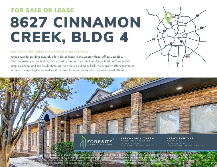 More Photos Of 8627-4B Cinnamon Creek Dr, San Antonio Medical For Lease
