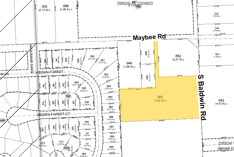 Primary Photo Of 3590 S Baldwin Rd, Orion Township Land For Sale