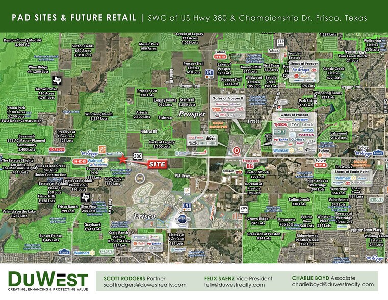 More Photos Of SWC of US Hwy 380 & Championship Dr, Frisco Unknown For Lease