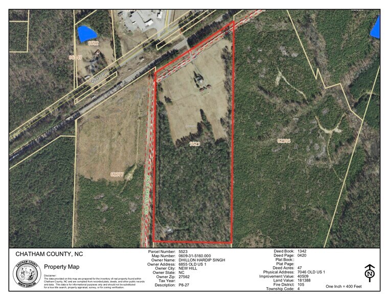Primary Photo Of 7046 Old US 1 Hwy, New Hill Land For Sale