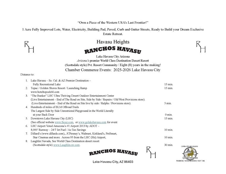 More Photos Of E. Heights Blvd, Lake Havasu City Land For Sale