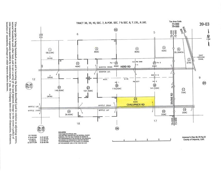 More Photos Of Chalupnik Rd. @ Butters Rd., Brawley Land For Sale
