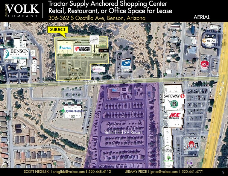 More Photos Of 306-362 S Ocotillo Ave, Benson Storefront Retail Office For Lease