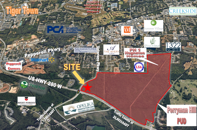 Primary Photo Of SW Corner of Veterans Pkwy & Hwy 280, Opelika Land For Lease