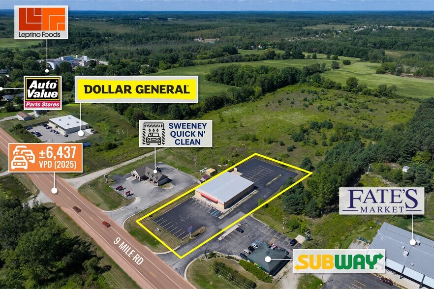 More Photos Of 2646 9 Mile Rd, Remus Freestanding For Lease