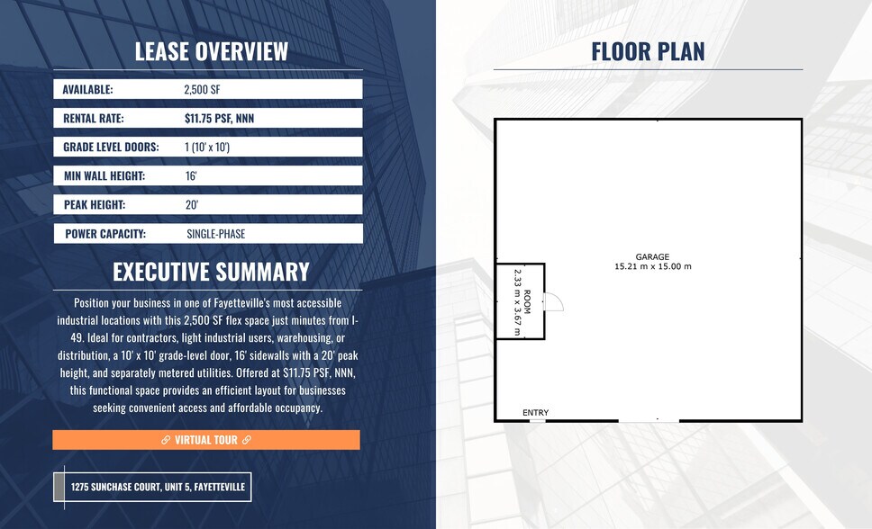 More Photos Of 1275 W Sunchase Ct, Fayetteville Warehouse For Lease