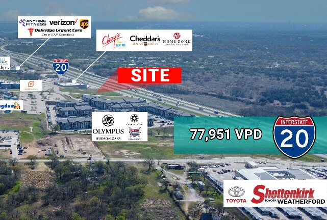 More Photos Of 2621 Interstate I-20, Hudson Oaks, TX 76087, Hudson Oaks Unknown For Lease