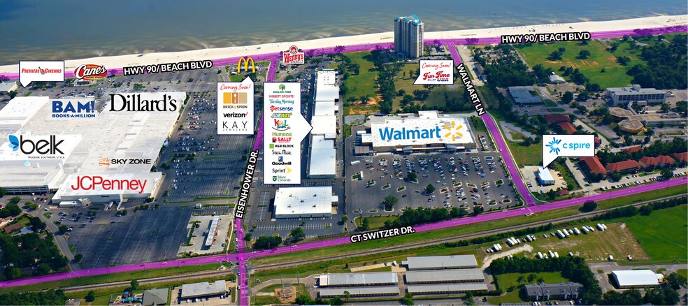 More Photos Of 2650 Beach Blvd, Biloxi Storefront For Lease