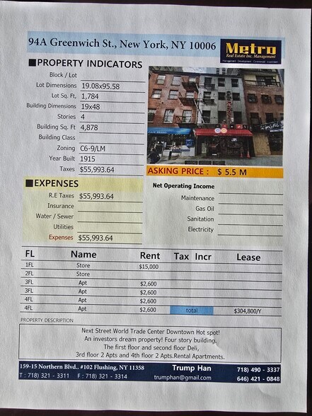 More Photos Of 94 Greenwich St, New York Apartments For Sale