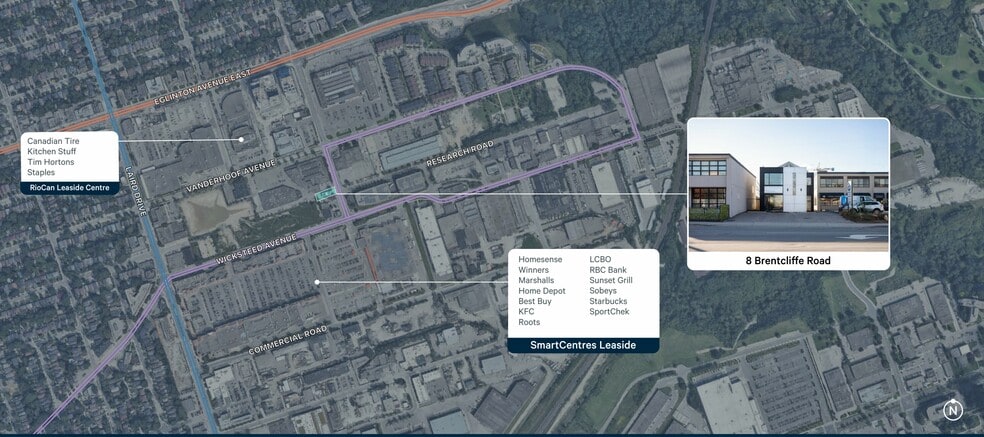 More Photos Of 8 Brentcliffe Rd, Toronto Office For Sale