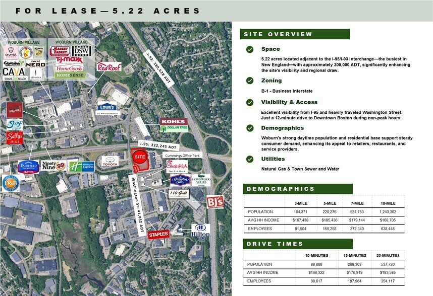 More Photos Of 399 Washington St, Woburn Land For Lease