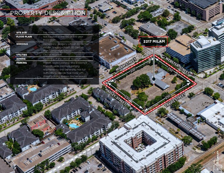 More Photos Of 2217 Milam St, Houston Land For Sale