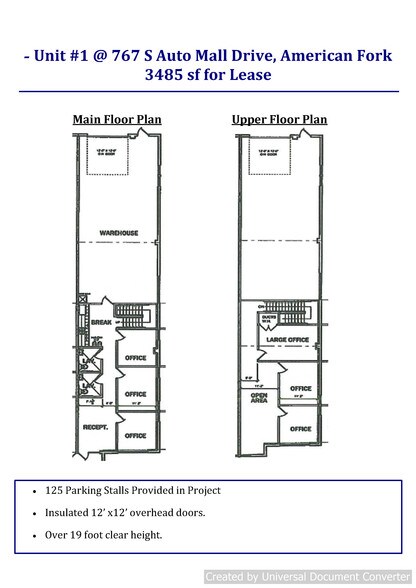 More Photos Of 767 S Auto Mall Dr, American Fork Warehouse For Lease