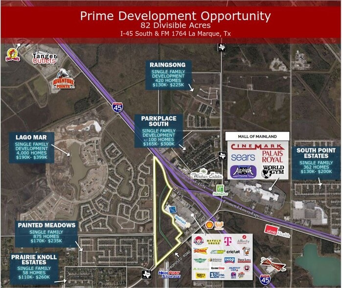 More Photos Of I-45 & FM 1764, La Marque Land For Sale