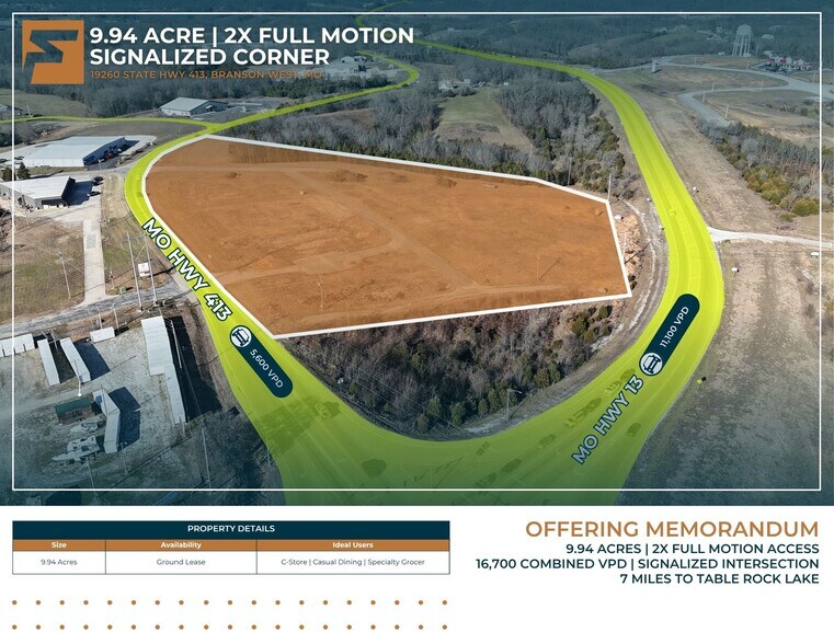 Primary Photo Of 19260 MO-413, Branson West Land For Lease