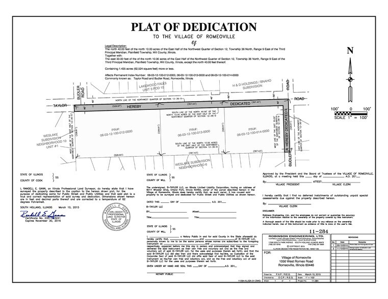 More Photos Of 22051 Taylor Rd, Romeoville Land For Sale